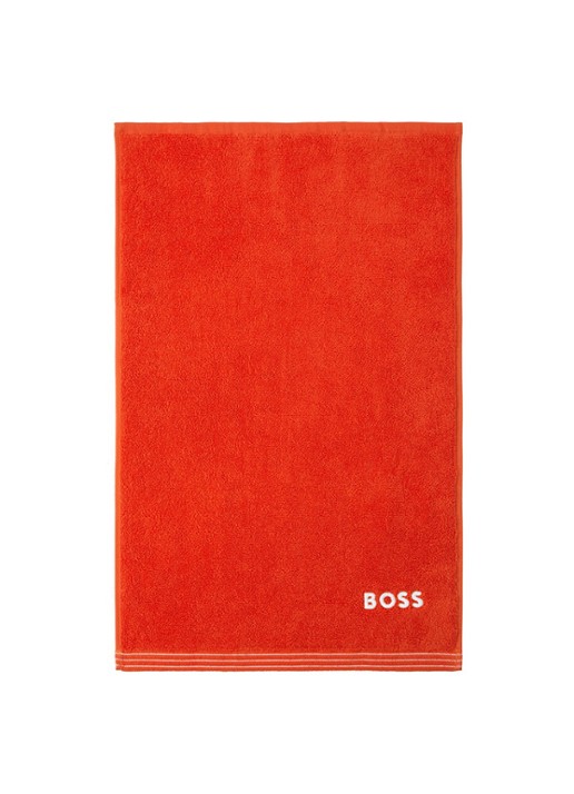 BOSS Edge gastendoek - 40 x 60 cm - voorkant oranjerood