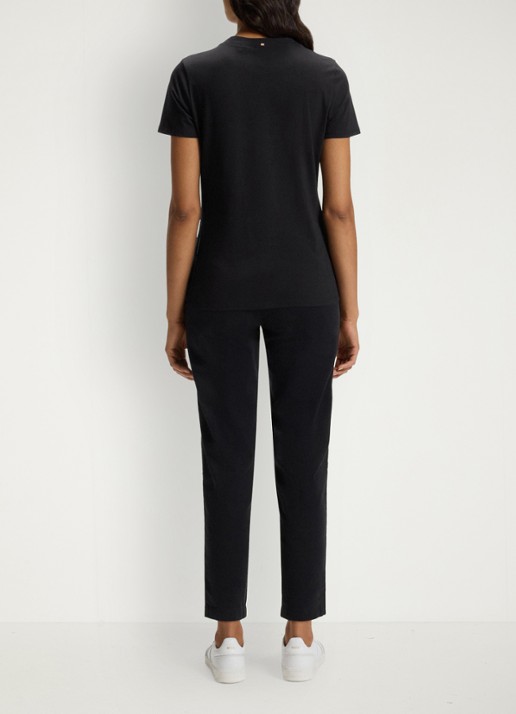 BOSS Elogo T-shirt met logo - achterkant 5 zwart