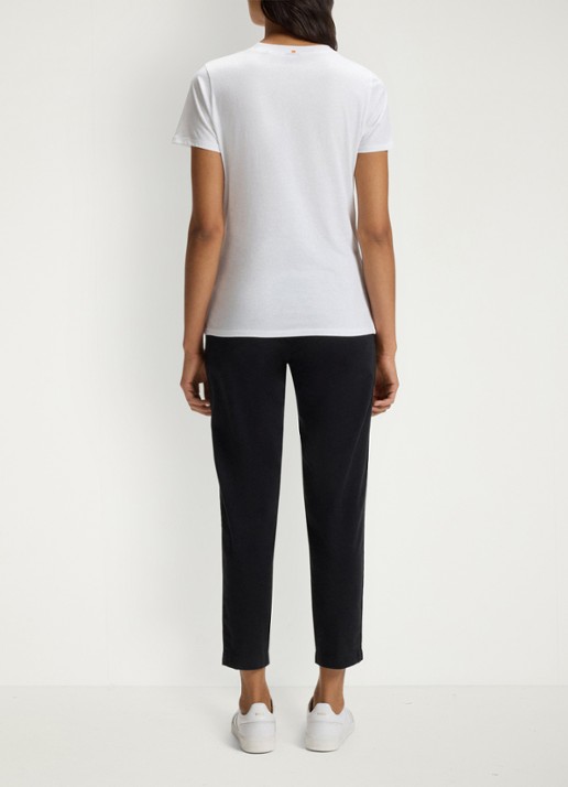 BOSS Elogo T-shirt met logo - achterkant 3 wit
