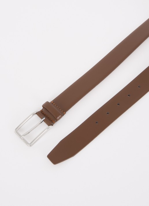 BOSS Erman-L riem van leer  - detail 5 hazelnootbruin