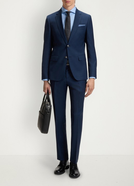 BOSS First Class veterschoen van leer - voorkant 2 zwart