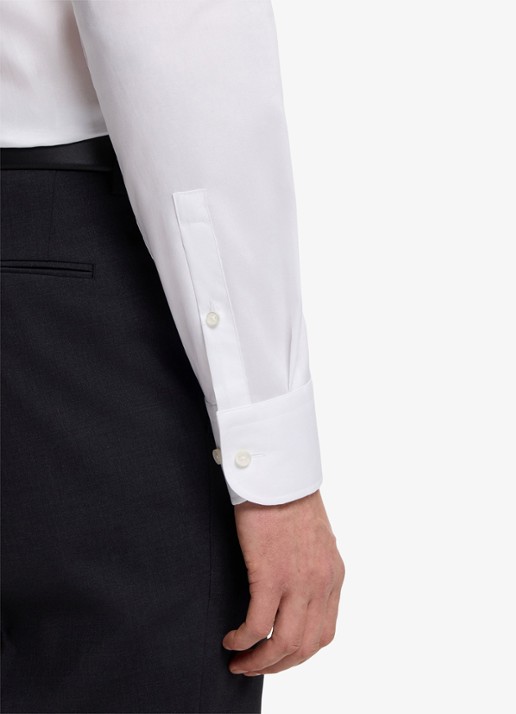 BOSS H-Hank-Kent slim fit overhemd - detail 3 wit