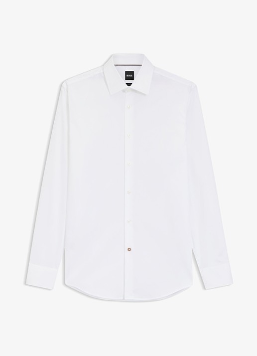 BOSS H-Hank-Kent slim fit overhemd - voorkant 5 wit