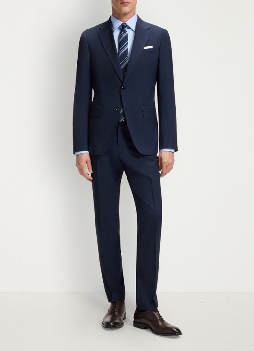 BOSS H-Hank-Kent slim fit overhemd - voorkant 5 lichtblauw