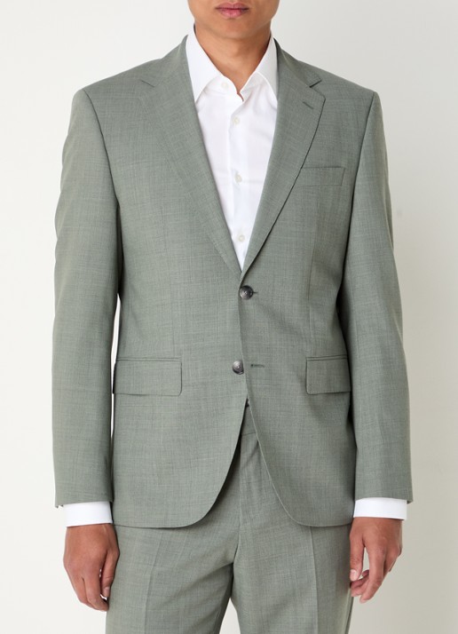 BOSS H-Jeckson regular fit 2-delig pak in scheerwolblend - detail 7 olijfgroen