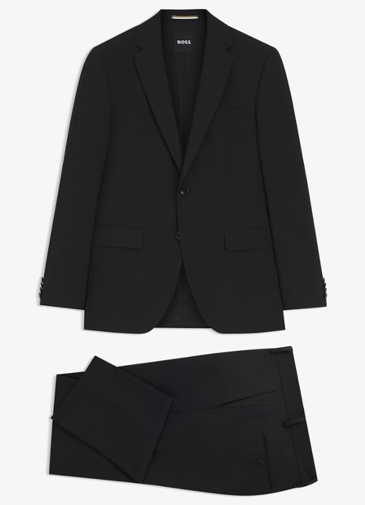 BOSS H-Jeckson regular fit 2-delig pak in scheerwolblend - voorkant zwart