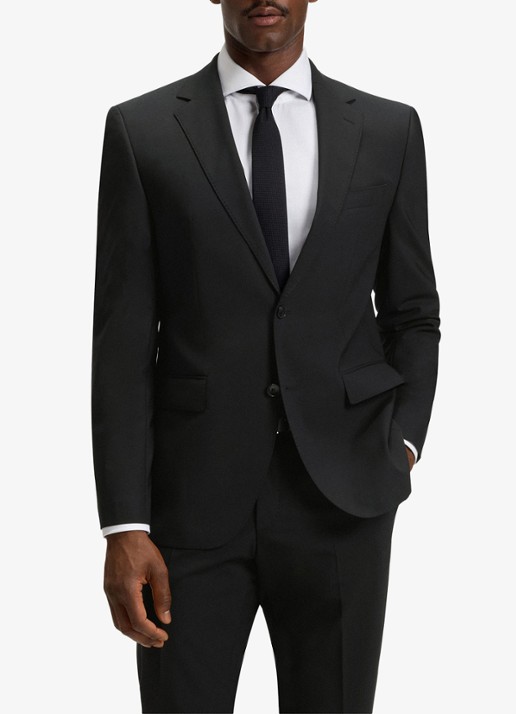BOSS H-Jeckson regular fit 2-delig pak in scheerwolblend - voorkant 8 zwart