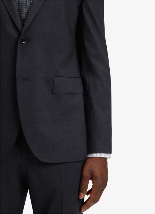 BOSS H-Jeckson regular fit 2-delig pak in scheerwolblend - detail 3 donkergrijs