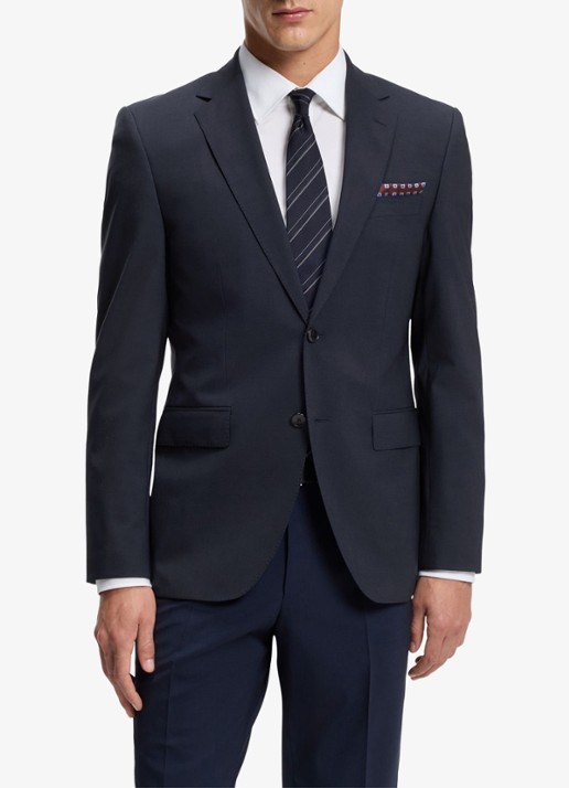 BOSS H-Jeckson regular fit 2-delig pak in scheerwolblend - detail 4 donkerblauw