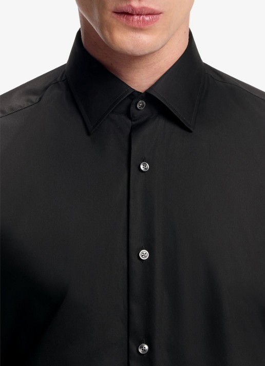 BOSS H-Joe-Kent regular fit overhemd - detail 3 zwart
