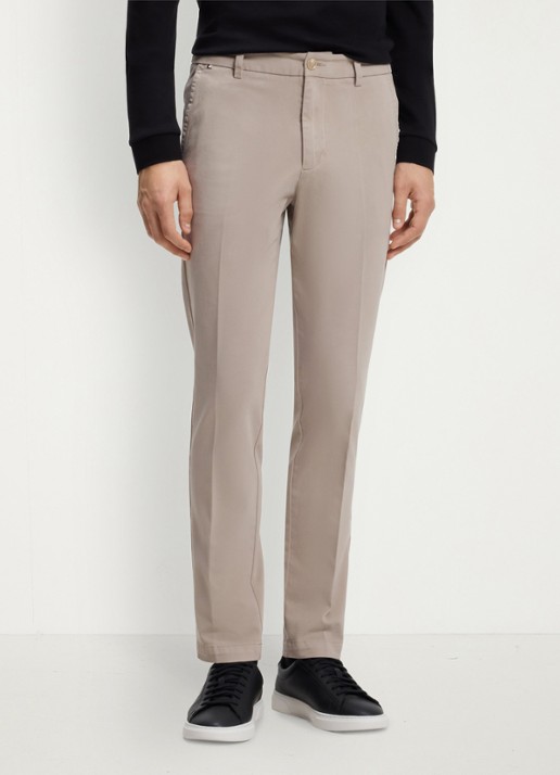 BOSS H-Kaiton1 slim fit chino met steekzakken