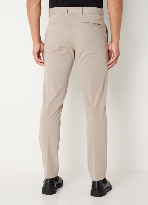 BOSS H-Kaiton1 slim fit chino met steekzakken - achterkant 5 open beige-294 / beige