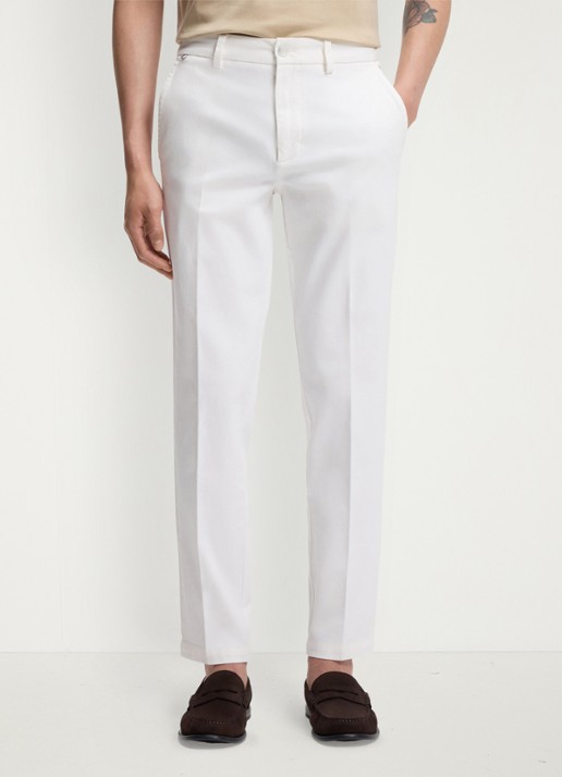 BOSS H-Kaiton1 slim fit chino met steekzakken