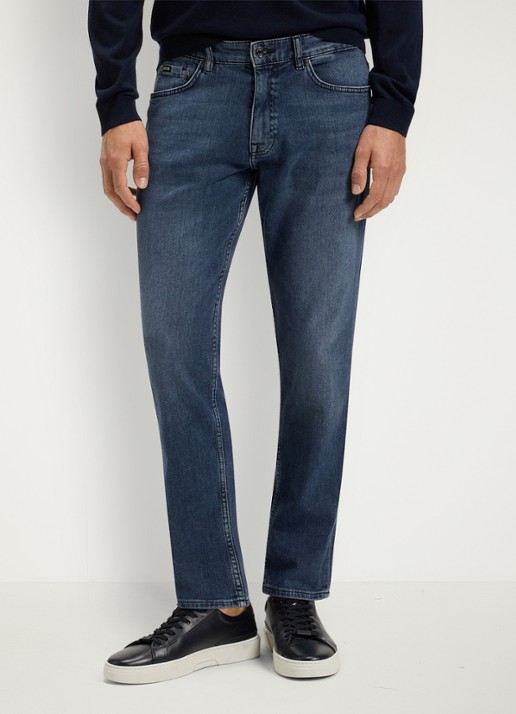 BOSS H-Re.Maine slim fit jeans met medium wassing
