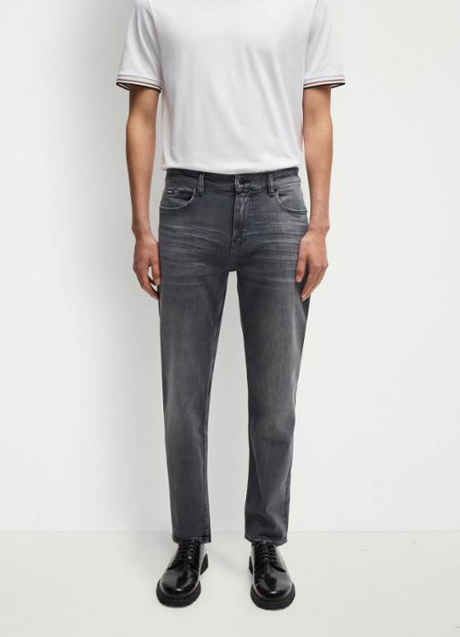 BOSS H-Re.Maine straight leg jeans met gekleurde wassing