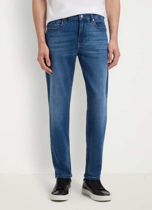 BOSS H-Re.Maine straight leg jeans met medium wassing