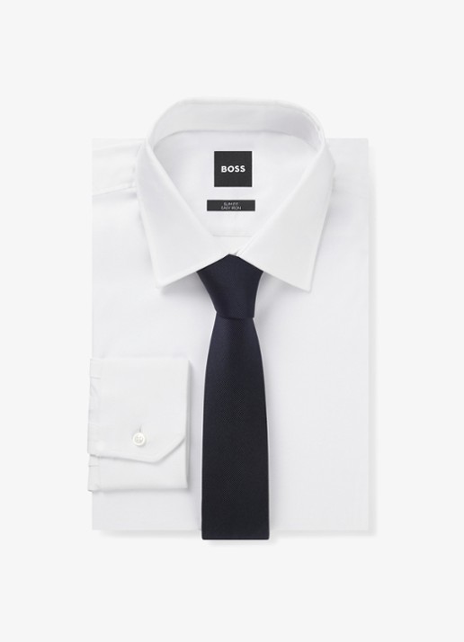 BOSS H-TIE 6 CM 10208814 01  001 - detail 3 donkerblauw