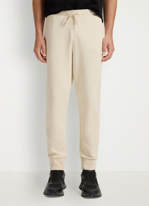 BOSS Hadiko tapered fit joggingbroek met steekzakken - detail 3 gebroken wit