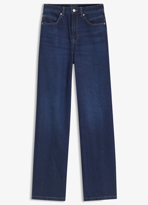 BOSS High waist flared jeans met medium wassing
