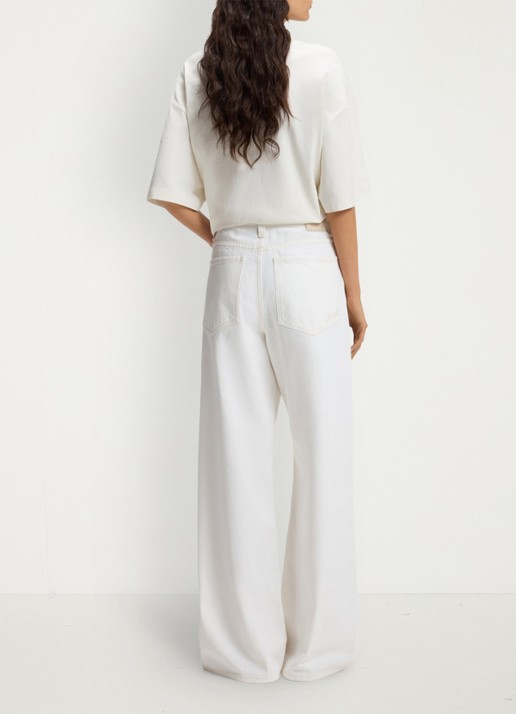 BOSS High waist loose fit jeans met gekleurde wassing - achterkant wit