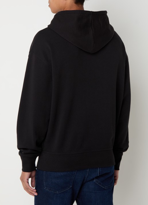 BOSS Hoodie met logo - achterkant 3 zwart
