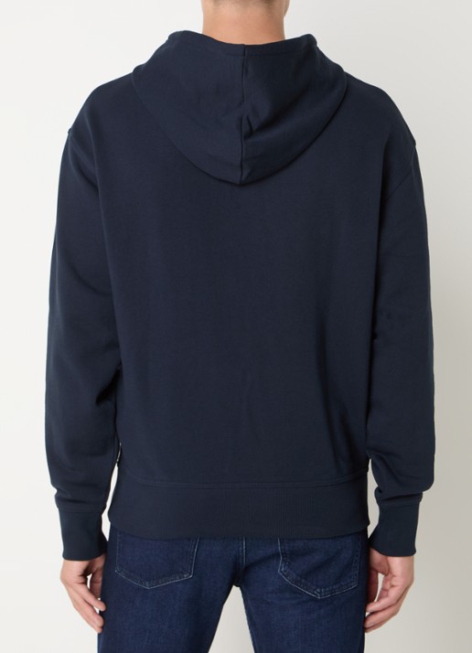 BOSS Hoodie met logo - achterkant 2 donkerblauw