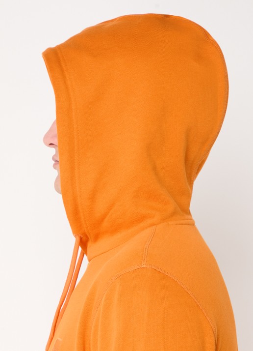 BOSS Hoodie van katoenen sweatstof met logopatch - detail 3 orange