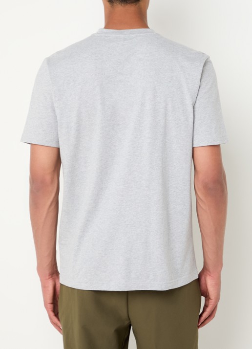 BOSS Iconic Zone T-shirt met logoprint - achterkant grijsmele