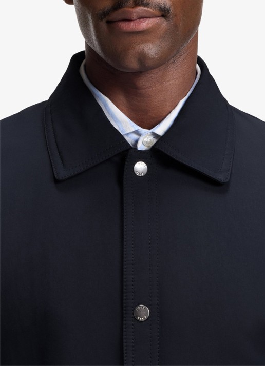 BOSS Jack met klepzakken en kraag - detail 3 donkerblauw