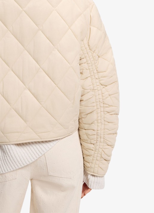 BOSS Jack met quilt patroon - detail 6 beige