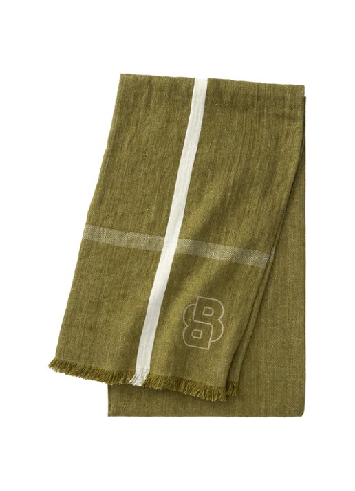 BOSS Jadeite plaid van linnen 140 x 185 cm
