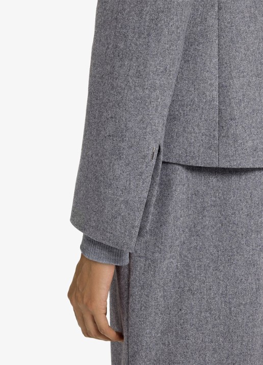 BOSS Jia blazer met paspelzakken - detail 6 light/pastel grey-058 / grijs