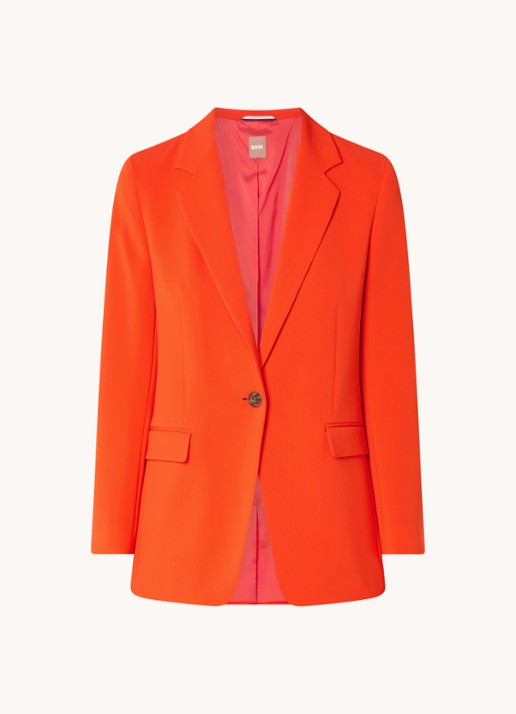 BOSS Jocaluah 10166126 01  677 - voorkant oranjerood