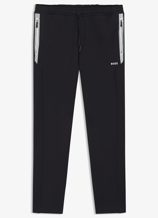 BOSS Joggingbroek met logo - voorkant zwart