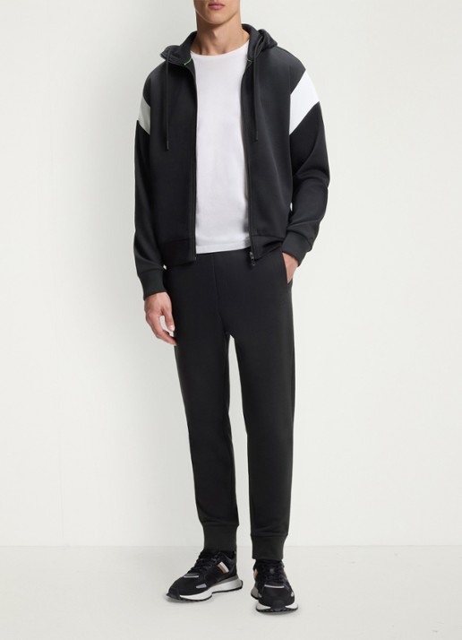BOSS Joggingbroek met logo - voorkant 4 donkerblauw