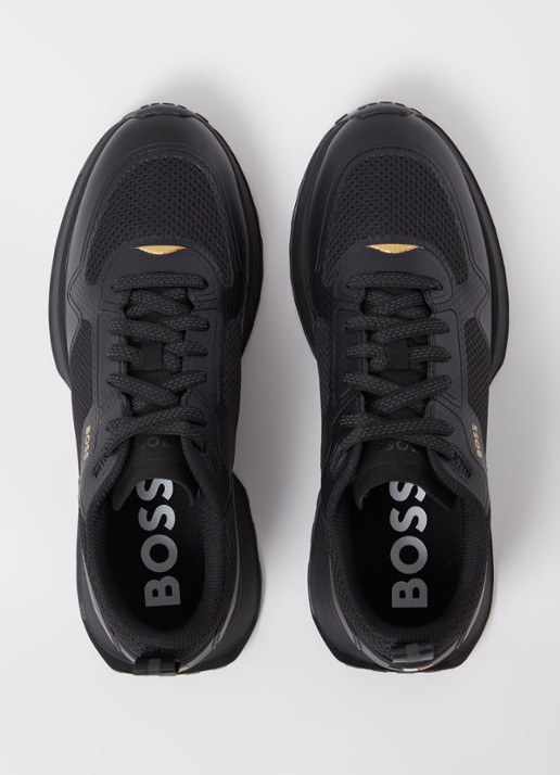 BOSS Jonah sneaker met mesh details - detail 4 zwart