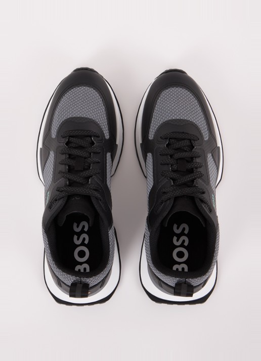 BOSS Jonah sneaker met mesh details - detail 2 grijs