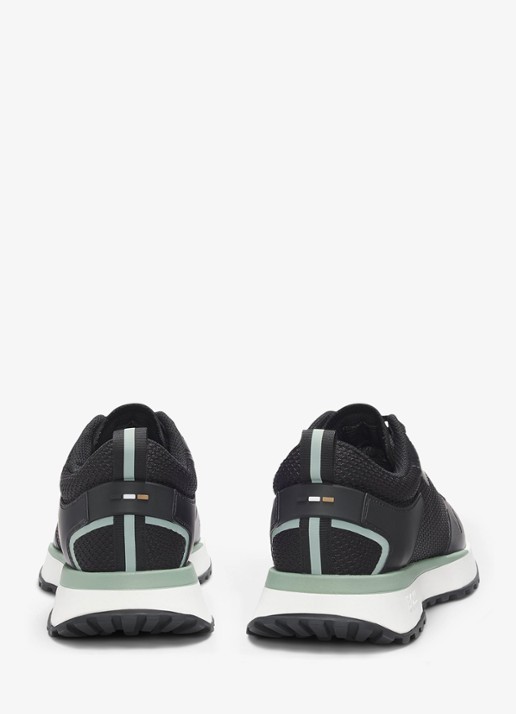 BOSS Jonah sneaker met mesh details - detail 4 diepzwart
