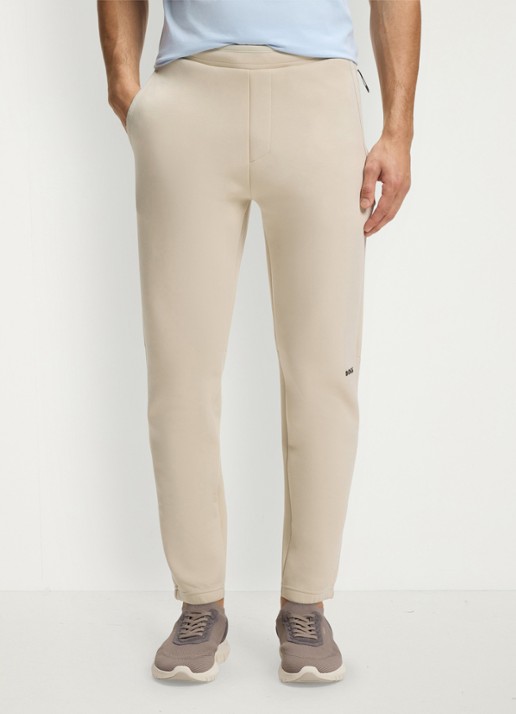 BOSS JT_Globe Long tapered fit joggingbroek in katoenblend
