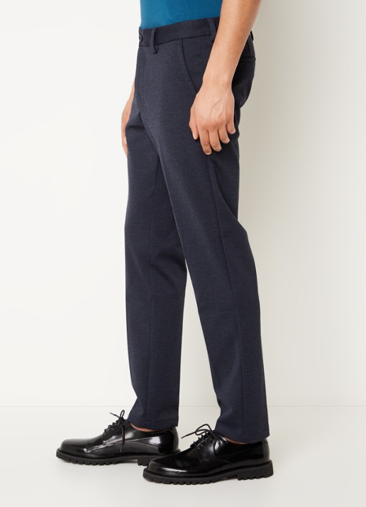 BOSS Kaiton slim fit chino met steekzakken - detail 3 donkerblauw