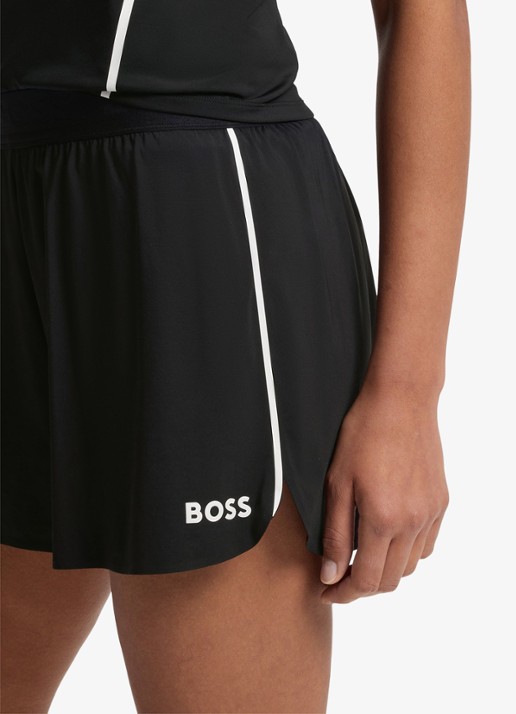 BOSS Korte broek met logo - detail 3 zwart