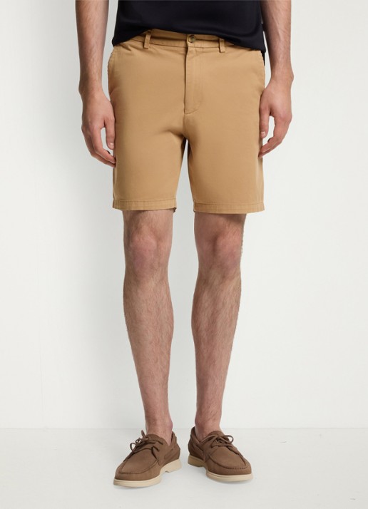 BOSS Korte broek met steekzakken - detail beige