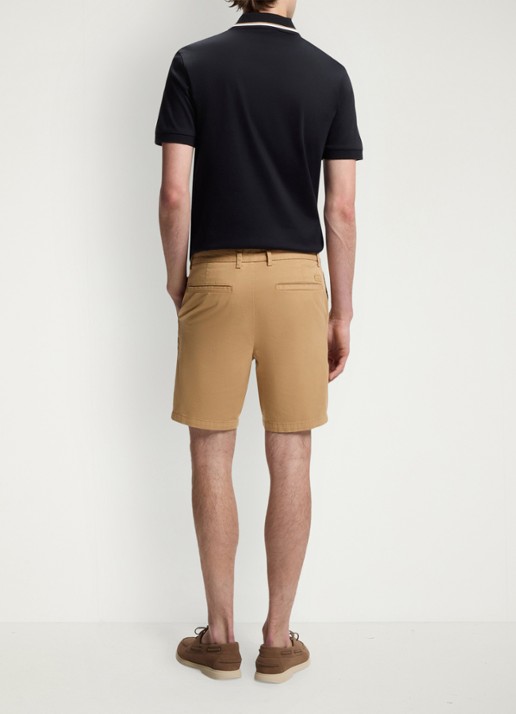 BOSS Korte broek met steekzakken - detail 2 beige