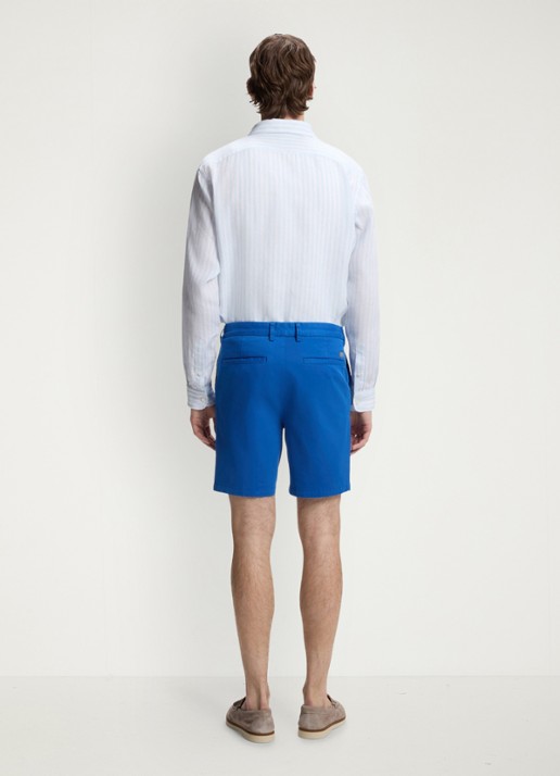 BOSS Korte broek met steekzakken - detail 4 blauw