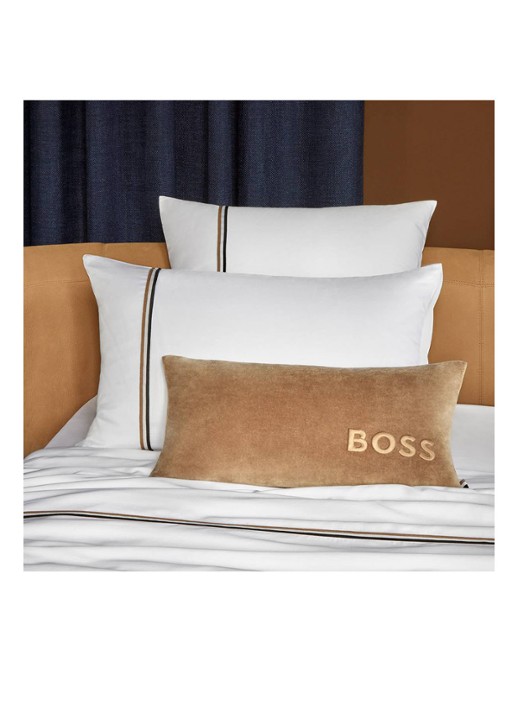 BOSS Linea laken van satijn - 90TC - detail 8 wit