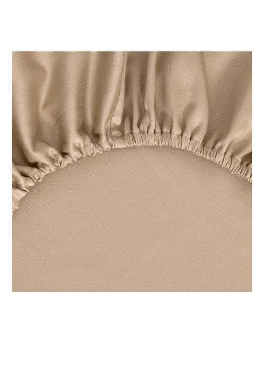 BOSS Linea laken van satijn - 90TC - voorkant beige