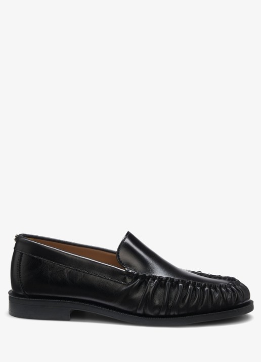 BOSS Loafer van leer