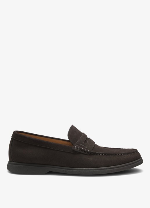 BOSS Loafer van suède