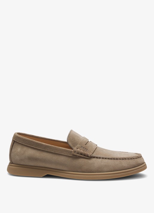 BOSS Loafer van suède