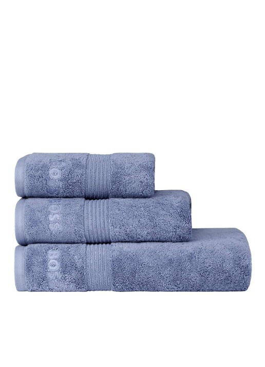 BOSS LOFT badhanddoek - 700 gr/m2 - 50 x 100 cm - detail 3 staalblauw